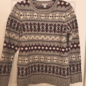 L.L.Bean Wool Fair Isle Sweater